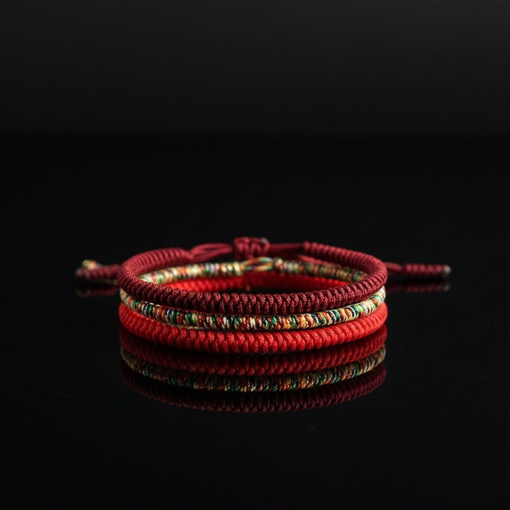 Handgemachtes Tibetisches Buddhisten Glücks-Armband