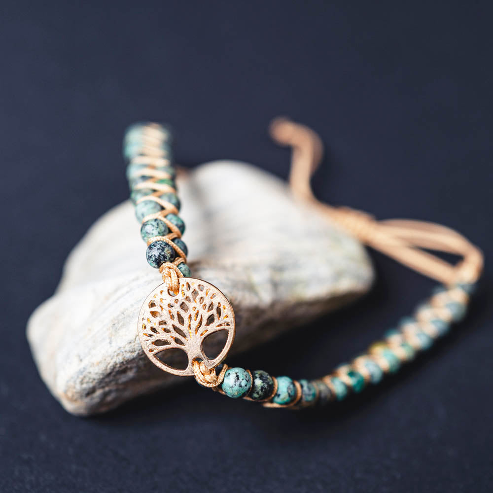 Lebensbaum Armband - Afrikanischer Jaspis