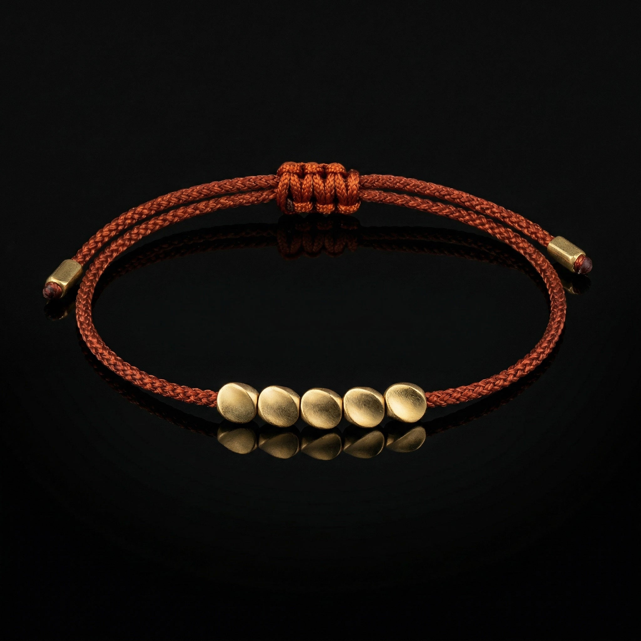 Handgemachtes Tibetisches Glücks-Armband aus Kupfer