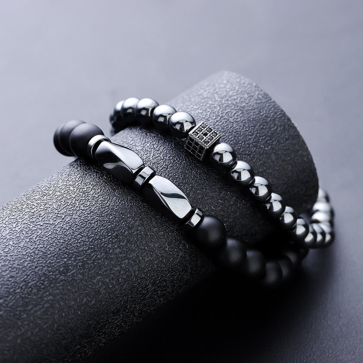 Energy Guardian Armband mit Hämatit & Onyx