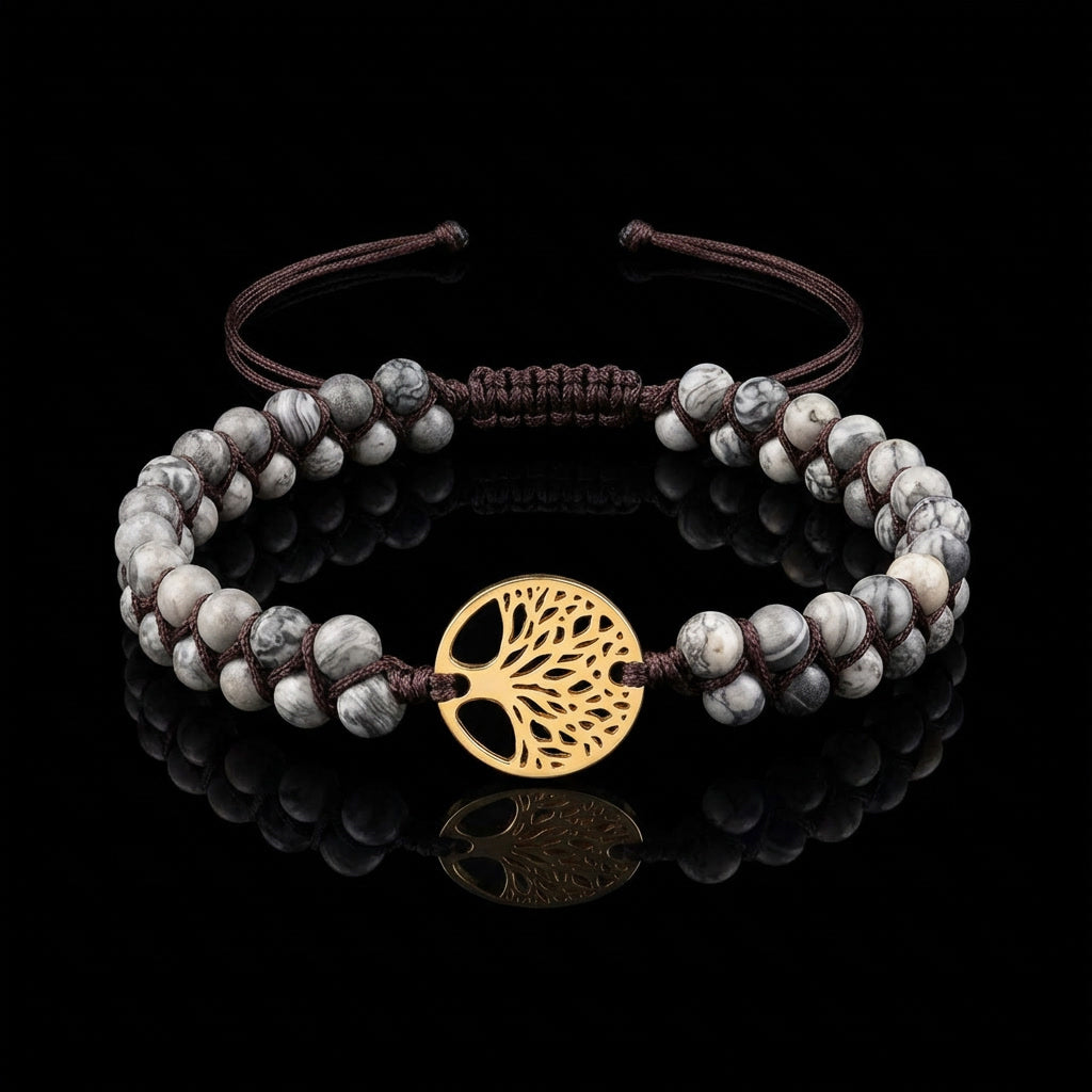 Lebensbaum Armband - Afrikanischer Jaspis