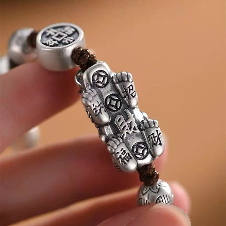 Silber Pixiu Glücksarmband (Feng Shui) – Symbol für Reichtum, Schutz & Erfolg