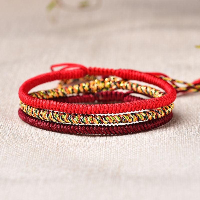 Handgemachtes Tibetisches Buddhisten Glücks-Armband