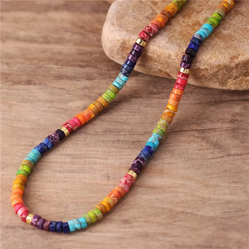 7 Chakra Energiearmband aus Jaspis