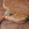 7 Chakra Halskette aus Jaspis