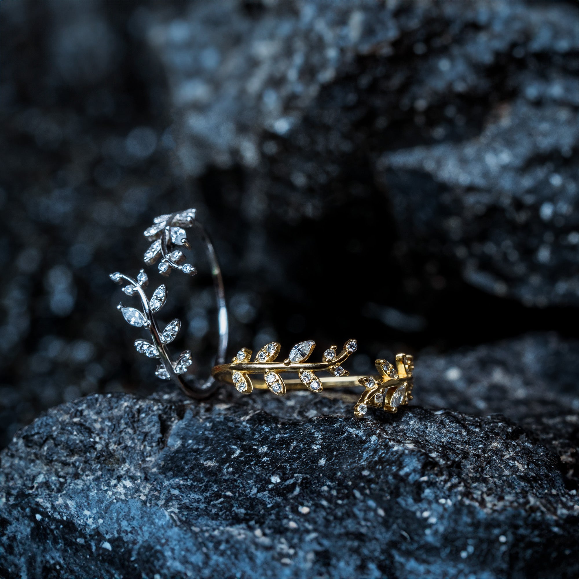 Olivenzweig Ring S925 Silber