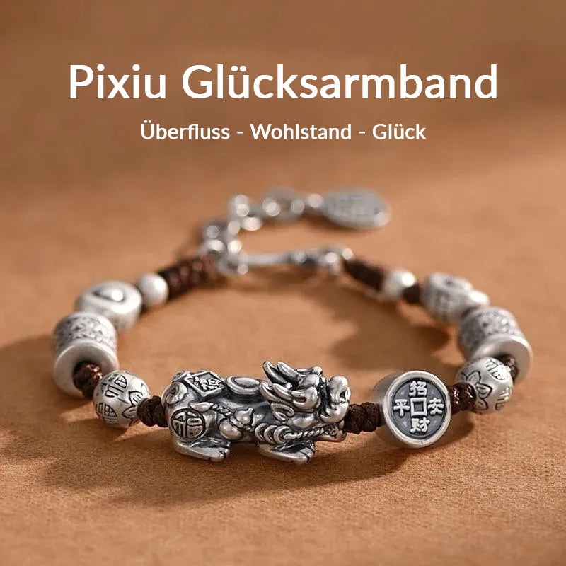 Silber Pixiu Glücksarmband (Feng Shui) – Symbol für Reichtum, Schutz & Erfolg