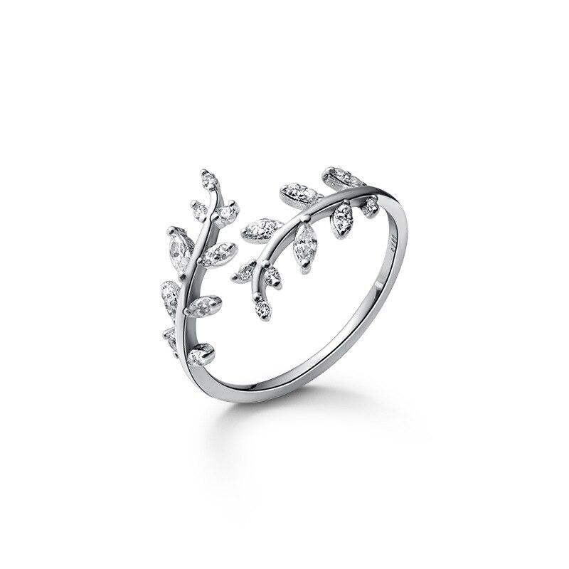 Olea - Olivenzweig Ring S925 Silber