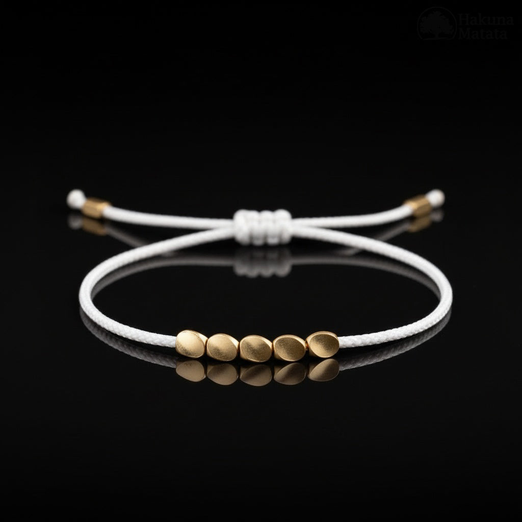 Handgemachtes Tibetisches Glücks-Armband aus Kupfer