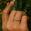 Olivenzweig Ringe (Gold+Silber)