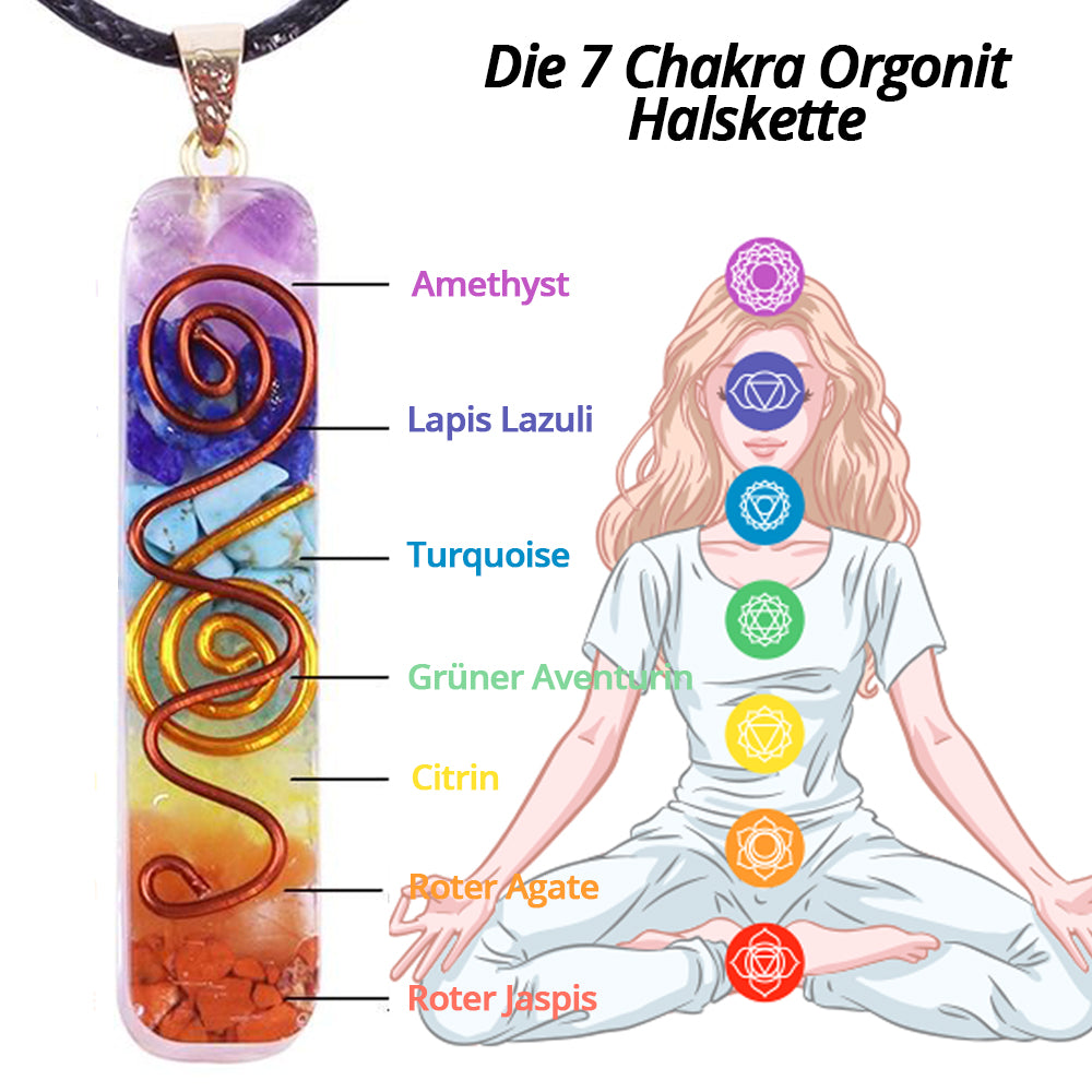 7 Chakra Orgonit - Halskette