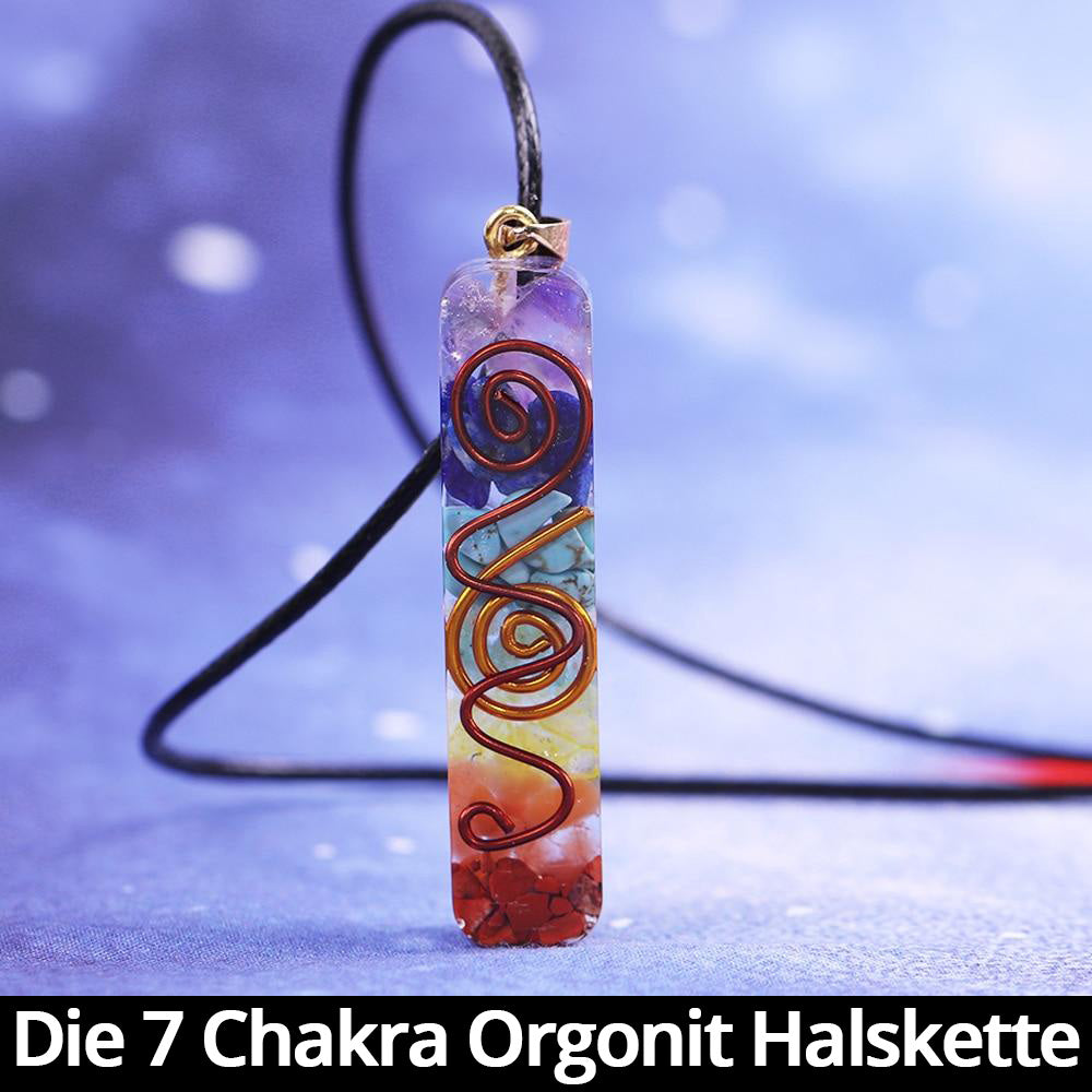 7 Chakra Orgonit - Halskette - Wurzel Chakra - Sakral Chakra - Herz Chakra  – SpiritOfHakunaMatata