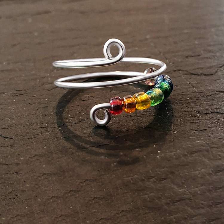Anti-Stress Perlen Ring