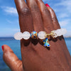 Inneres Wachstums Armband aus weißem Achat