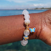 Inneres Wachstums Armband aus weißem Achat