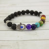 7 CHAKRA LAVA STEIN DIFFUSER ARMBAND - SpiritOfHakunaMatata
